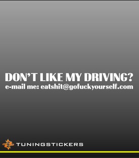 Don't like my driving (266)