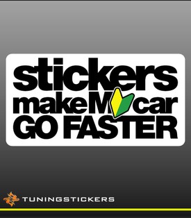 JDM Stickers make my car FC (9216)