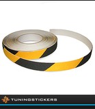 (W) Antiskid striping 25 mm black / yellow