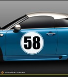 (D) Rally numbers set 2 colours with outline