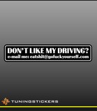 Don't like my driving (Black-White 7051)