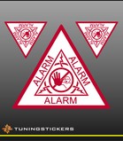 Alarm stickers
